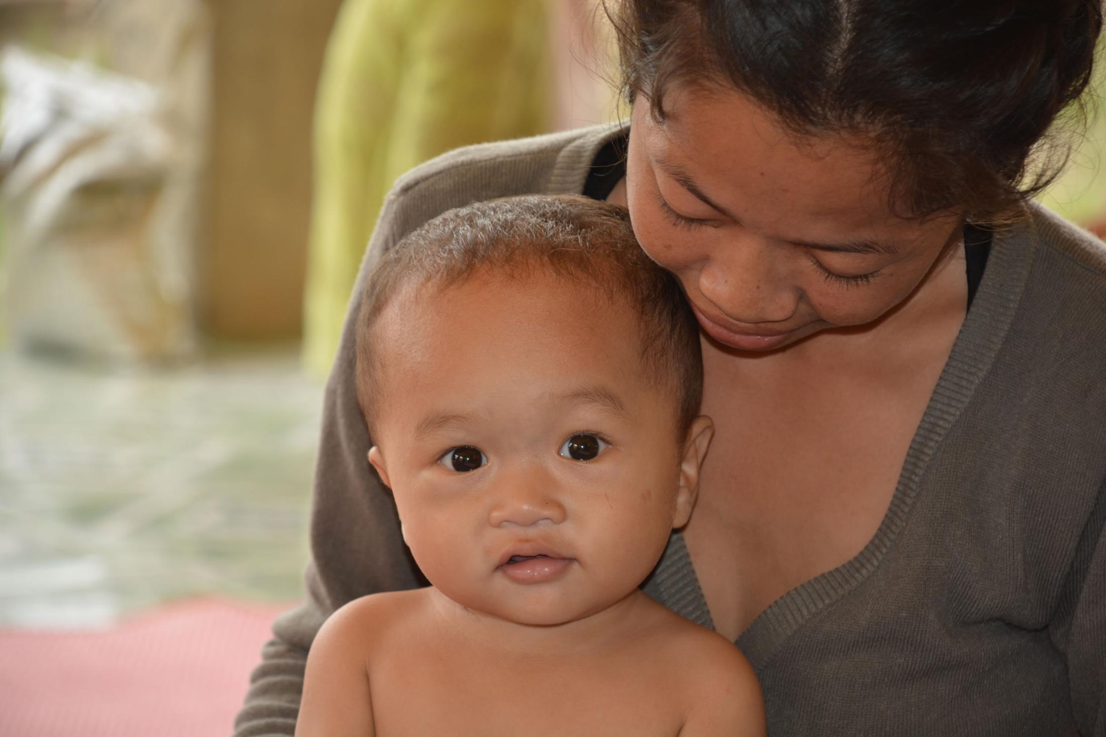 Baby and mother