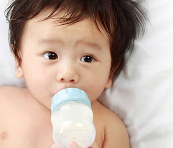 Child drinking milk