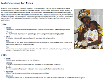 Nutrition News for Africa