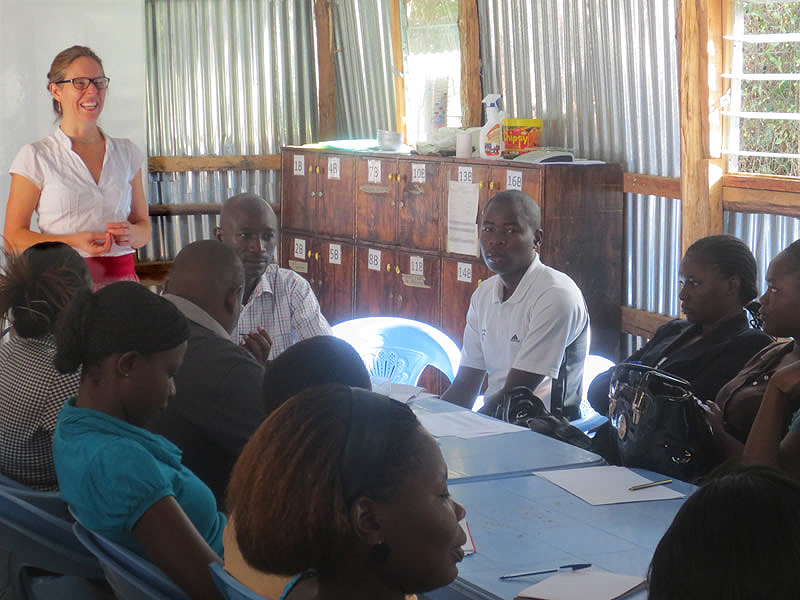 PICN student Kendra Byrd at a field site in Kenya