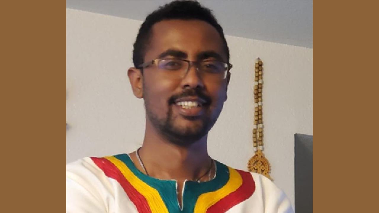 Demewoz Woldegebreal in Ethiopian Dress